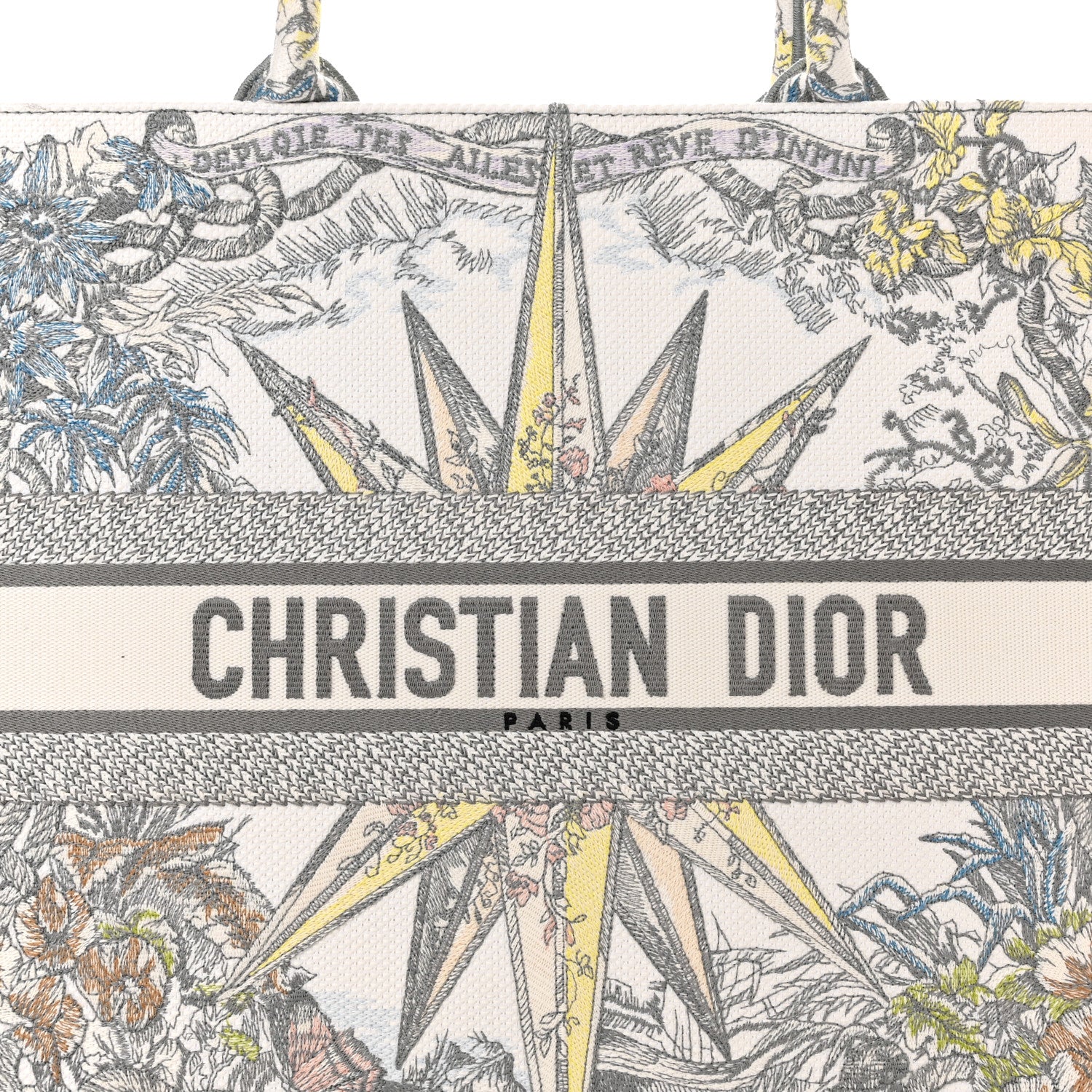 Christian Dior Canvas Embroidered Large Rêve d'Infini Book Tote Multicolor 8 of 10