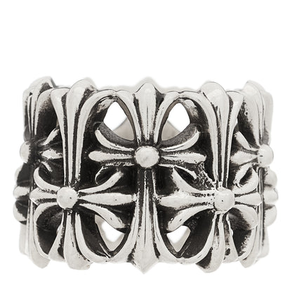 Chrome Hearts Sterling Silver Cemetery Cross Ring 54 6.75 1 of 7