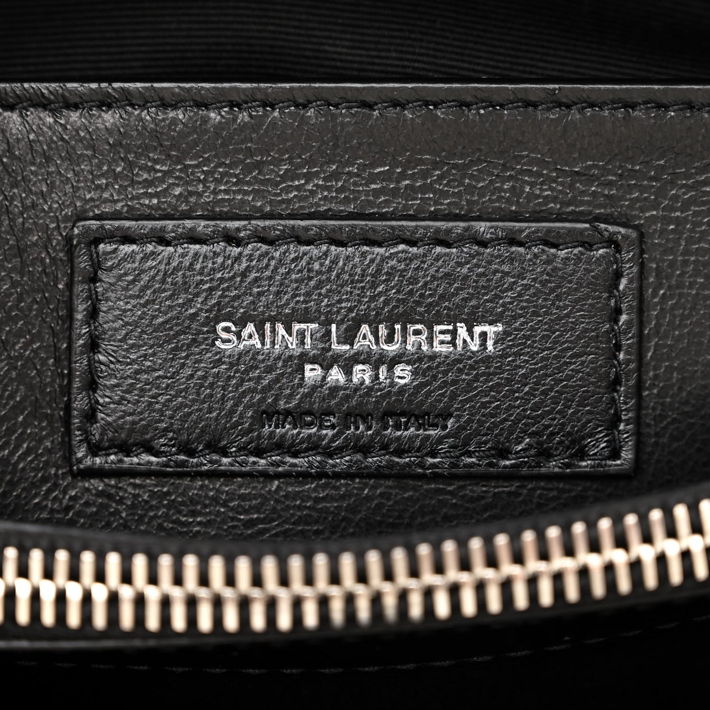 Calfskin Y Quilted Monogram Small Loulou Chain Satchel Black