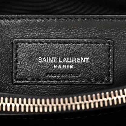 Saint Laurent Calfskin Y Quilted Monogram Small Loulou Chain Satchel Black 6 of 10