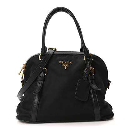 Prada Tessuto Nylon Saffiano Small Tote Black 1 of 9