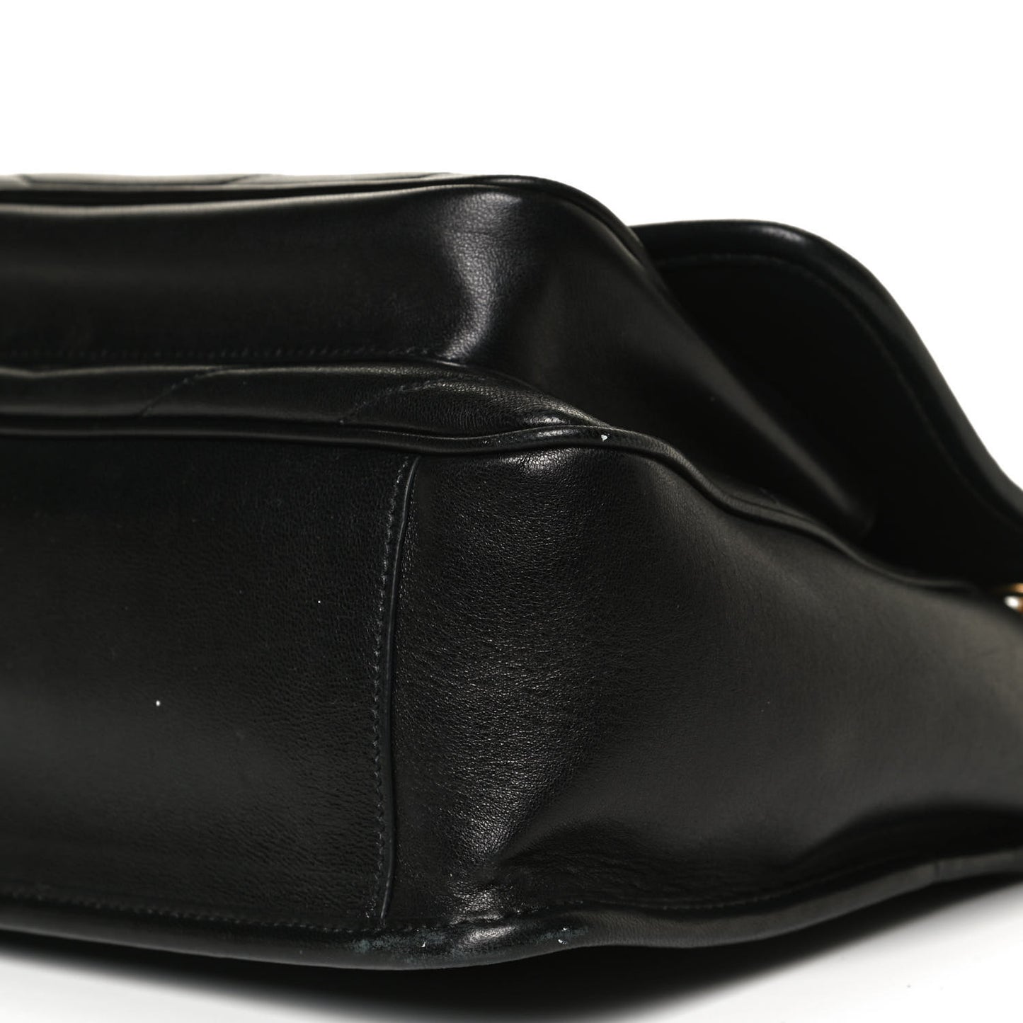 Lambskin Matelasse Monogram Medium Niki Chain Satchel Black
