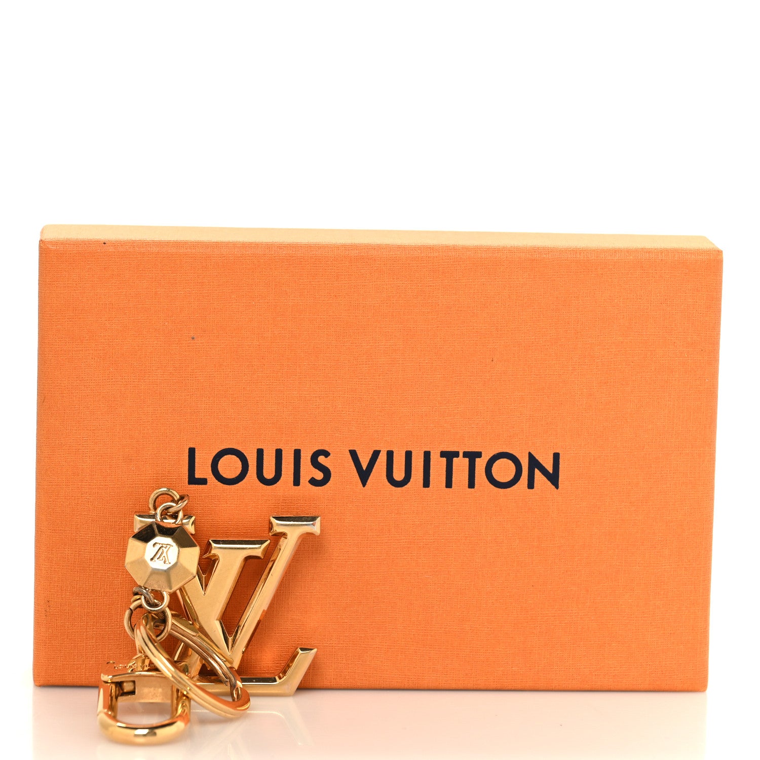Louis Vuitton LV Facettes Bag Charm Key Holder Gold 5 of 5