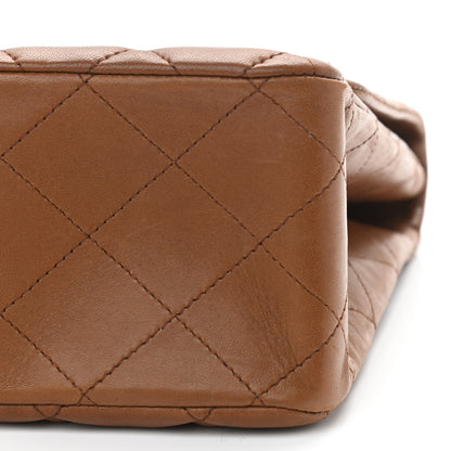 Chanel Lambskin Quilted Jumbo Single Flap Dark Brown 10 of 15