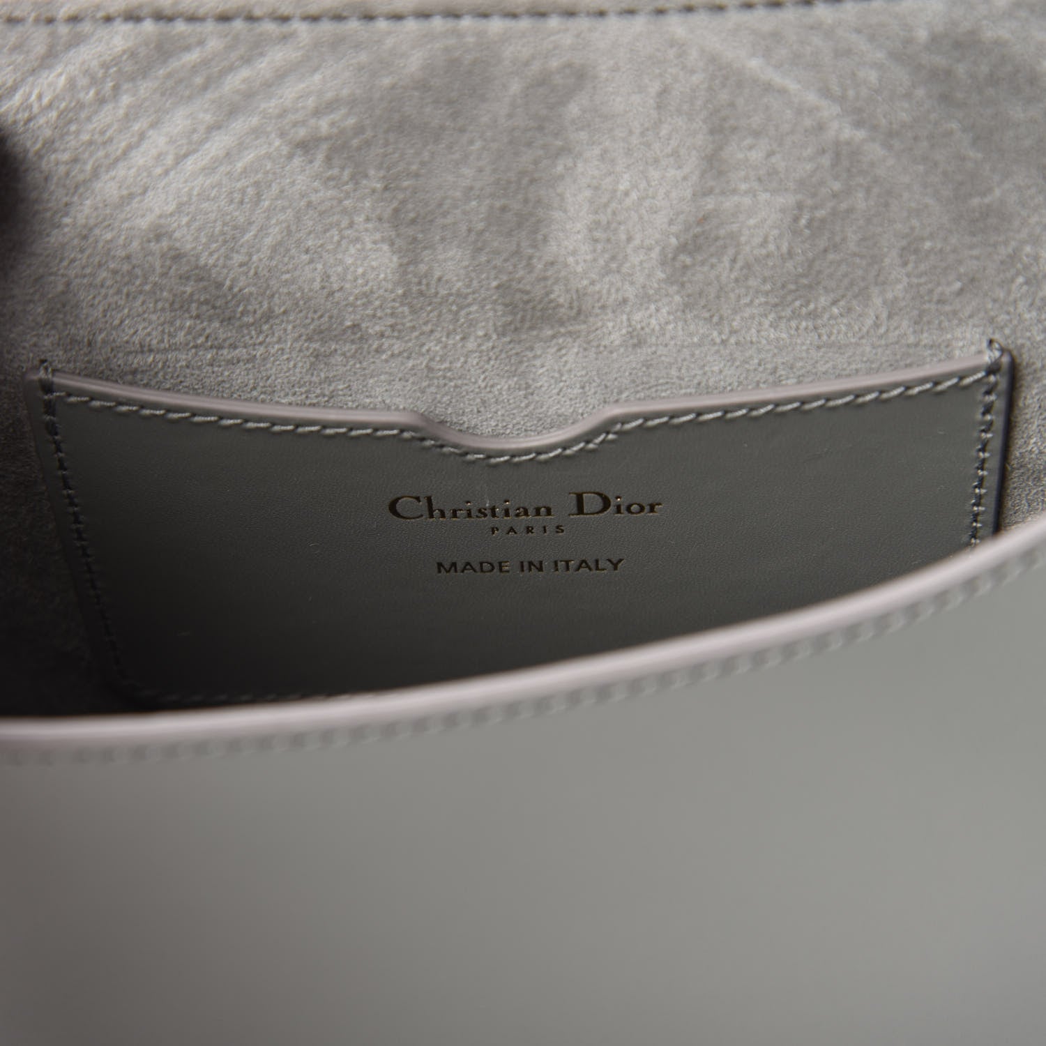Christian Dior Box Calfskin Medium Bobby Flap Gray 8 of 10