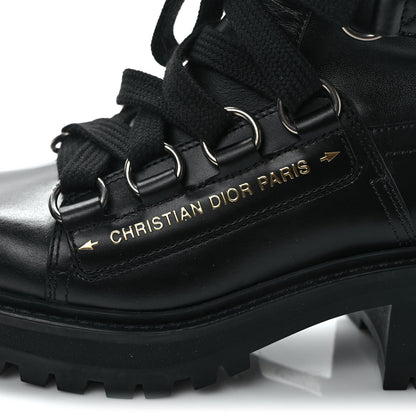 Christian Dior Lambskin Stretch D-Fight Ankle Boots 35.5 Black 10 of 10
