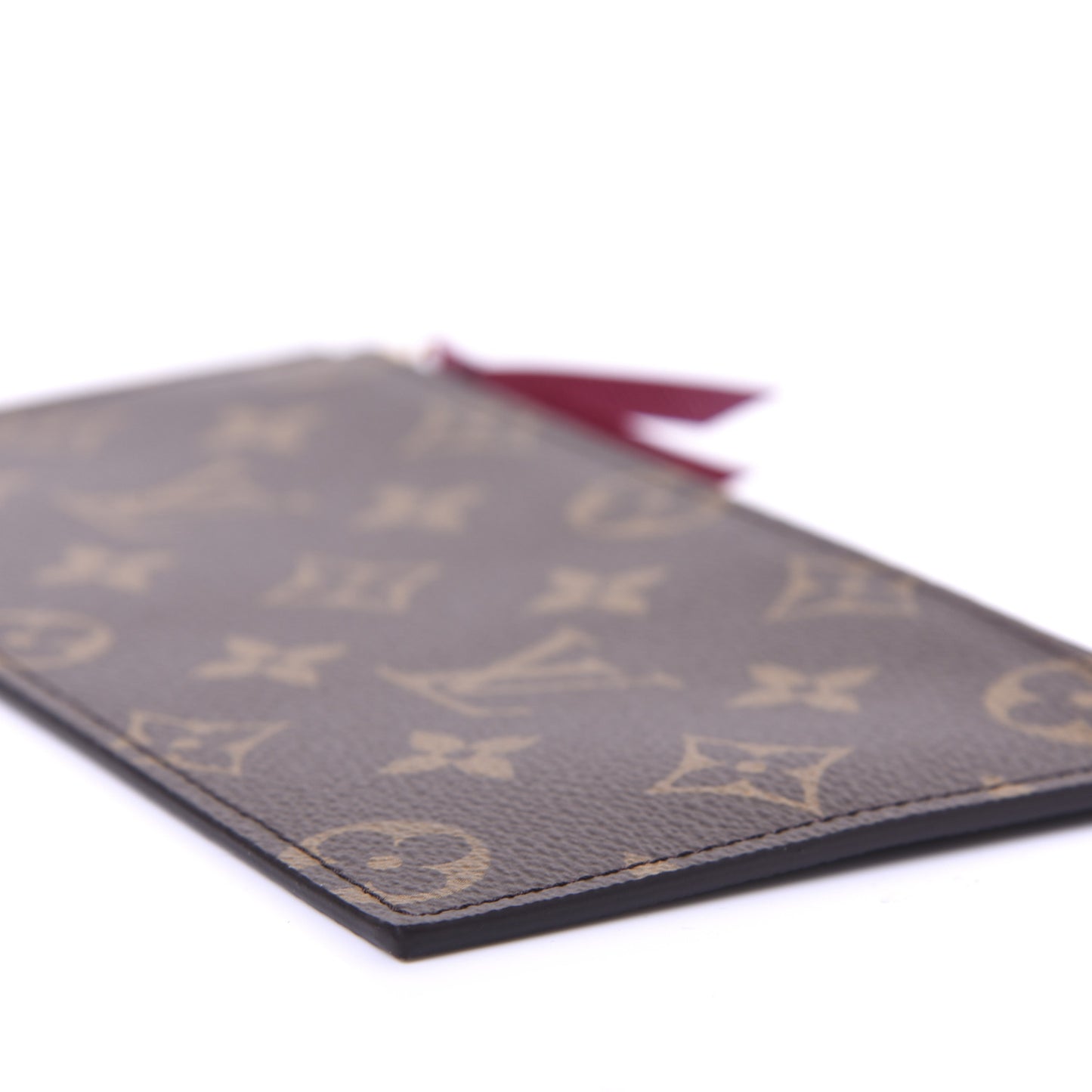 Monogram Felicie Chain Wallet Zippered Insert Fuchsia
