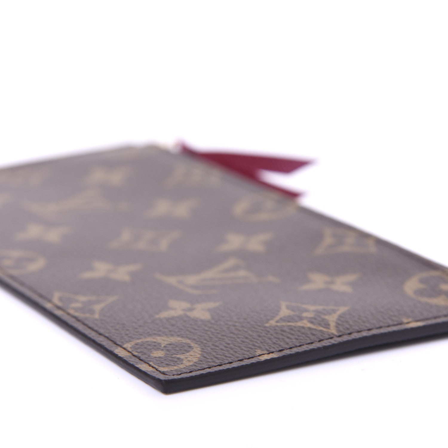 Louis Vuitton Monogram Felicie Chain Wallet Zippered Insert Fuchsia 8 of 8