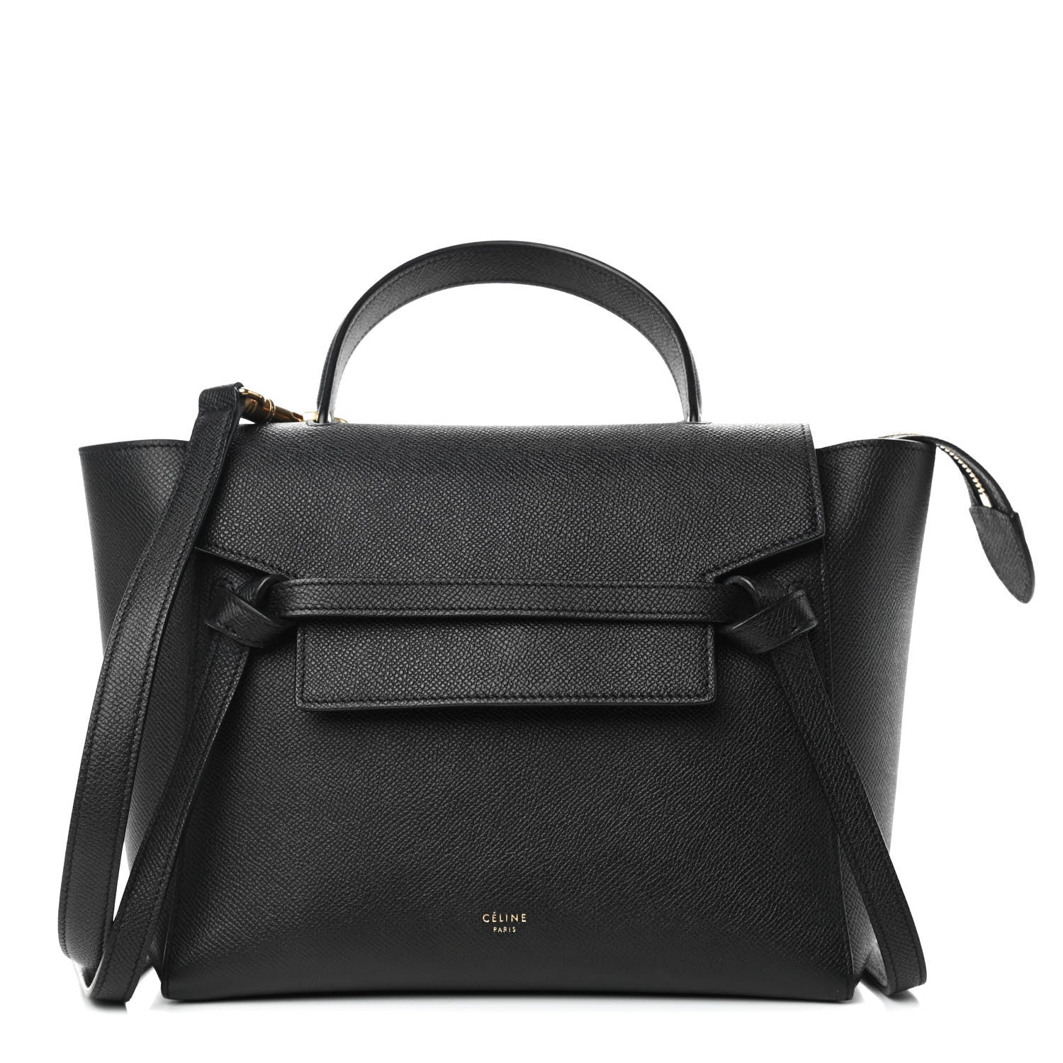 Celine Grained Calfskin Micro Belt Bag Black 1 of 9