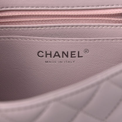 Chanel Lambskin Quilted Mini Rectangular Flap Light Purple 7 of 13