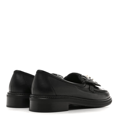 Chanel Lambskin Quilted CC Turnlock Loafers 40 Black 5 of 9
