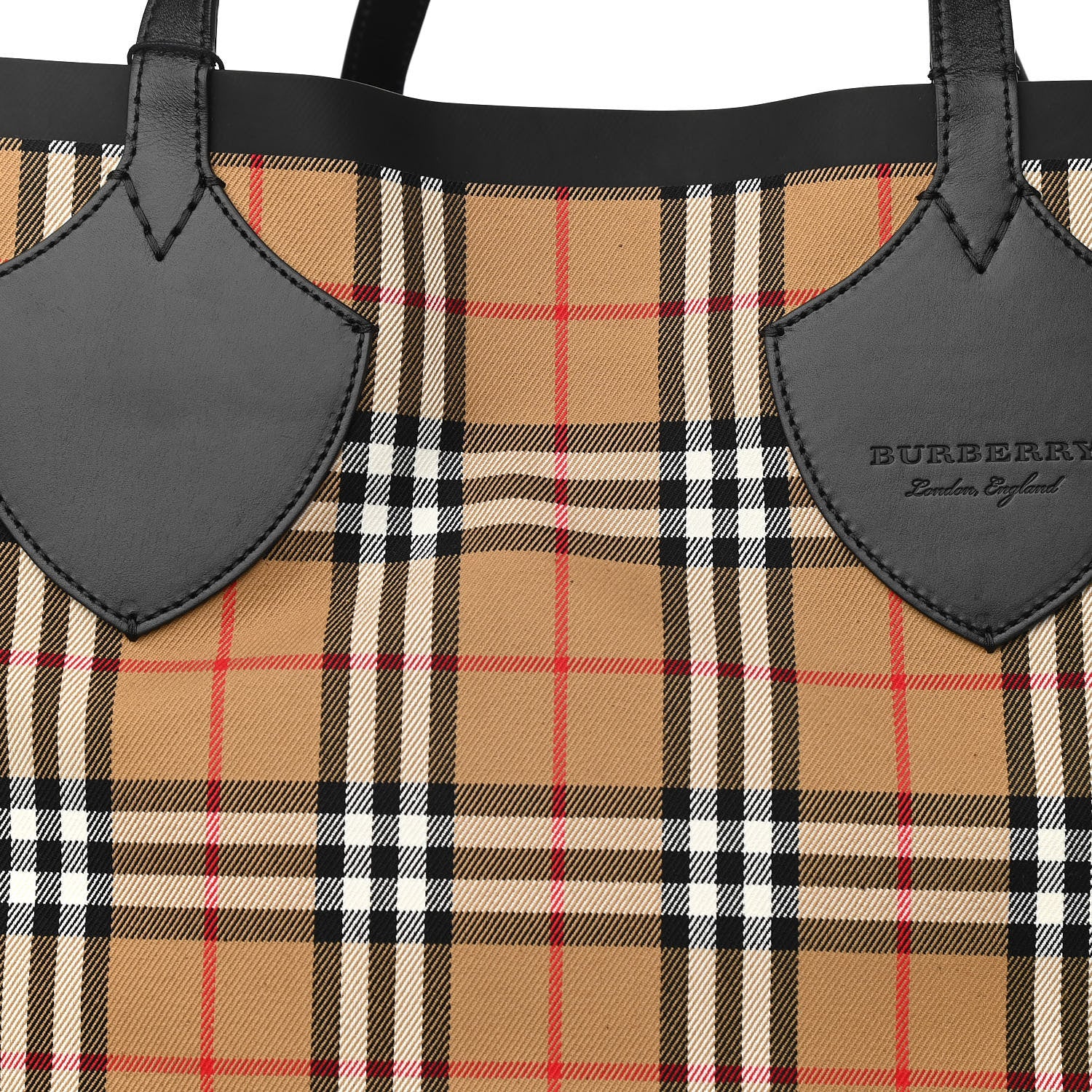Burberry Vintage Check Extra Large The Giant Reversible Tote Antique Yellow 12 of 19