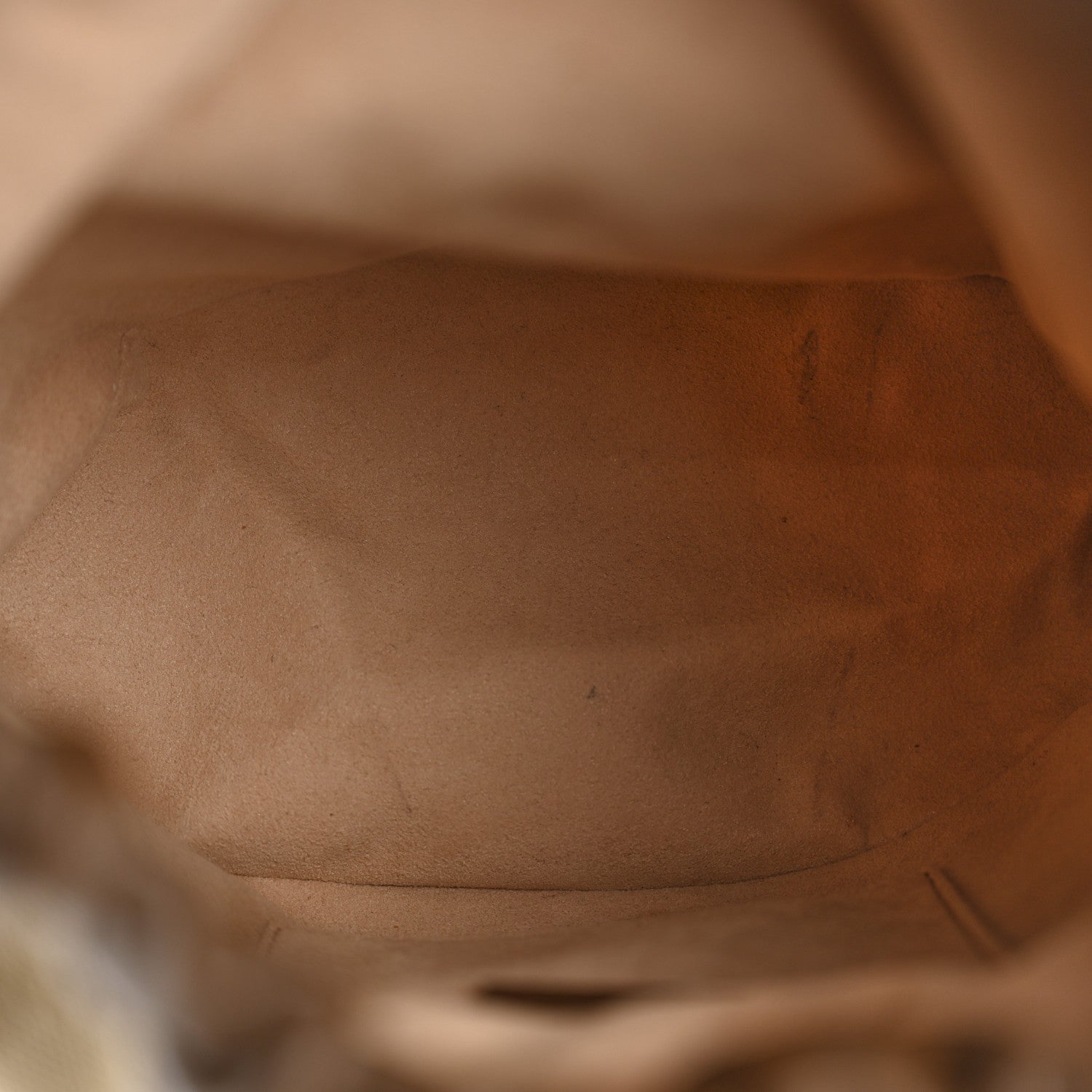Gucci Monogram Textured Calfskin Horsebit 1955 Drawstring Bucket Bag Beige Brown Sugar 5 of 14