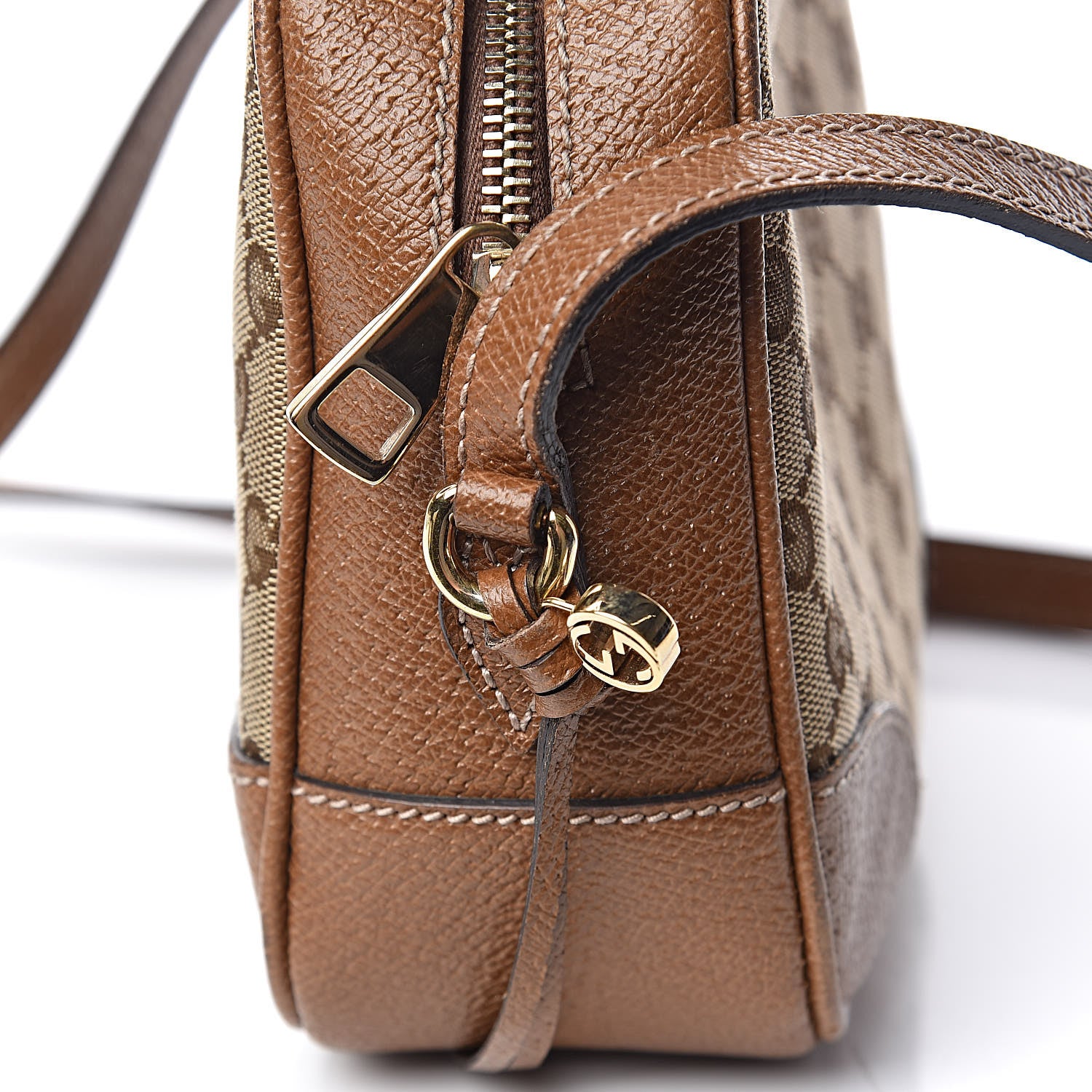 Gucci Monogram Mini Bree Messenger Bag Beige Tabacco 15 of 16