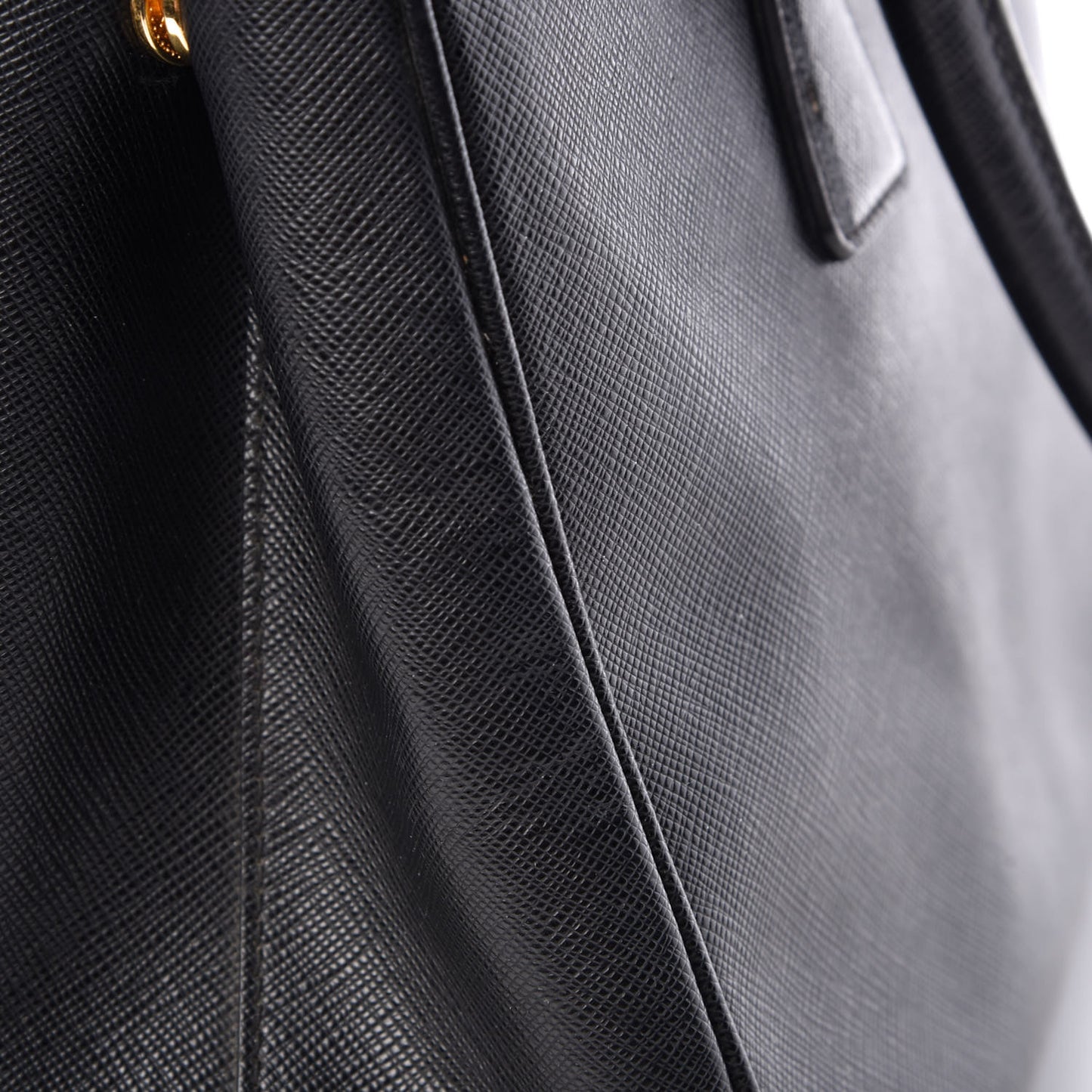 Saffiano Small Galleria Double Zip Tote Black
