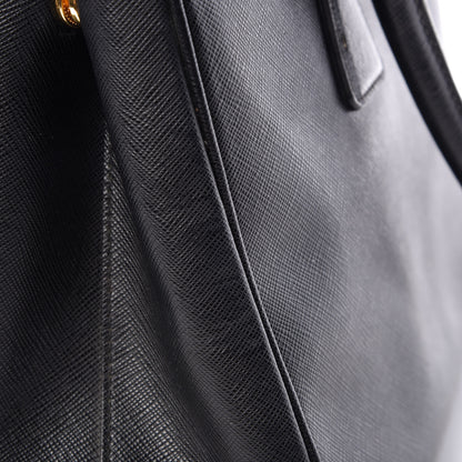 Prada Saffiano Small Galleria Double Zip Tote Black 15 of 16