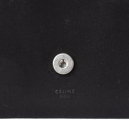 Celine Suede Calfskin Clutch on Chain Black 7 of 7