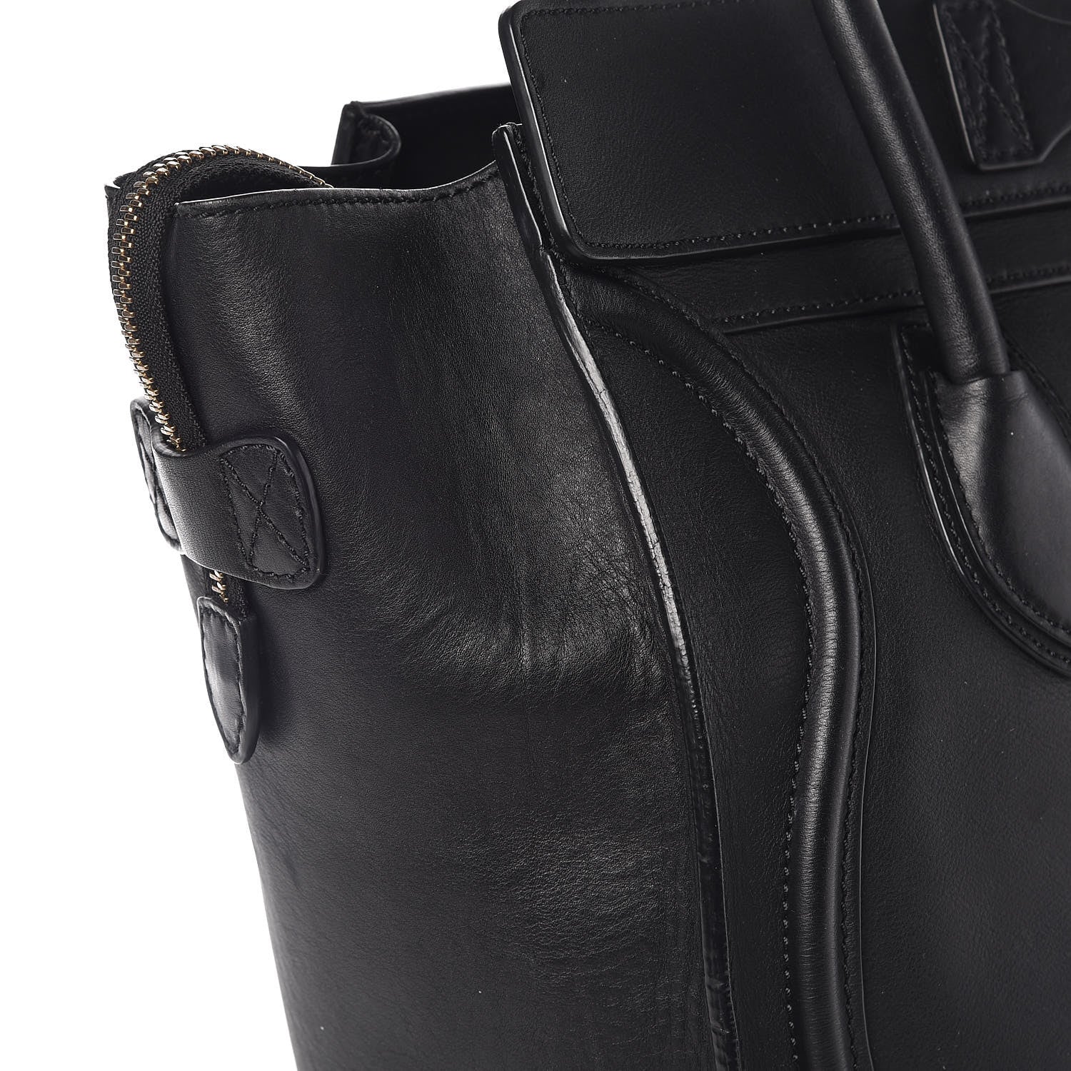 Celine Smooth Calfskin Mini Luggage Black 12 of 13