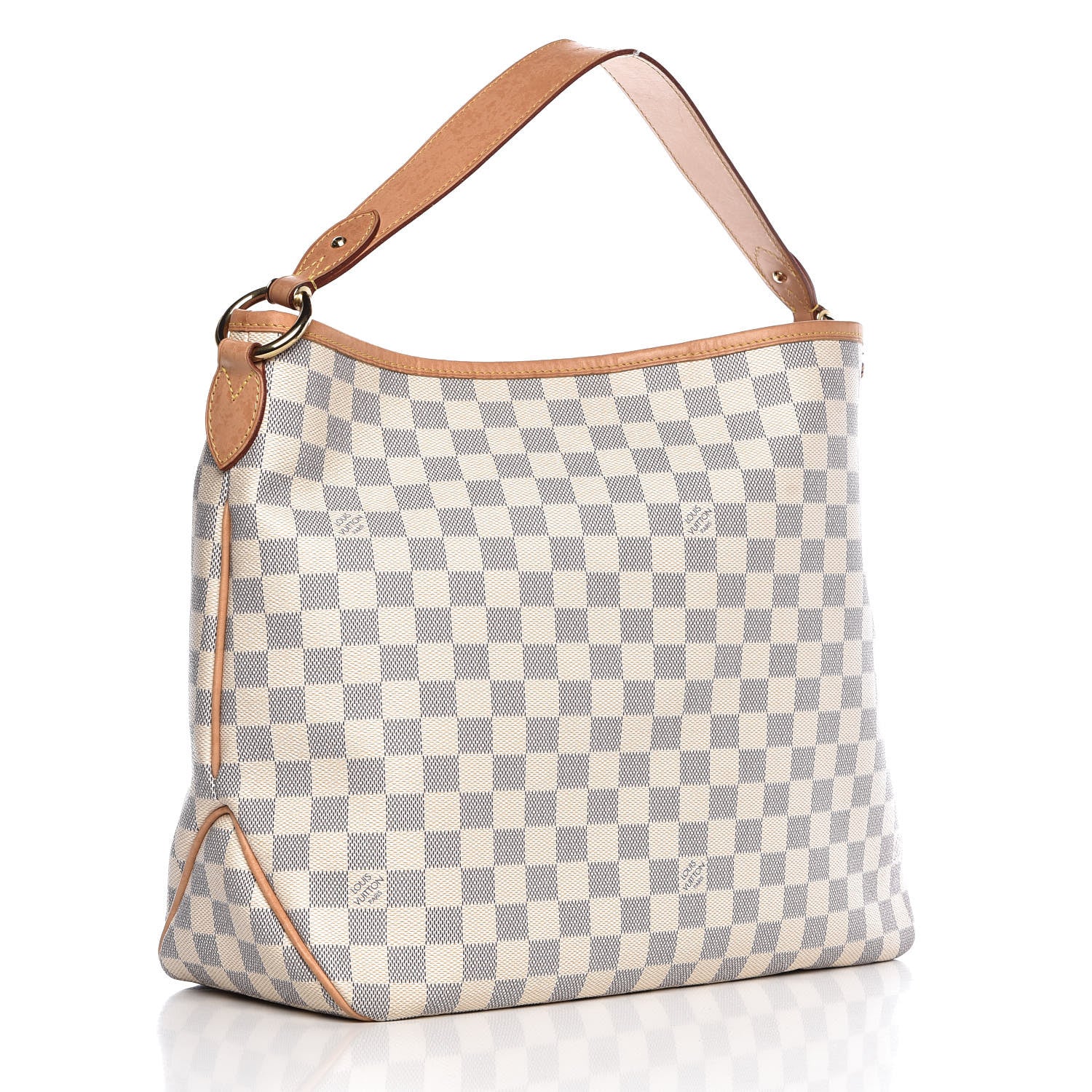Louis Vuitton Damier Azur Delightful MM Rose Ballerine 3 of 14