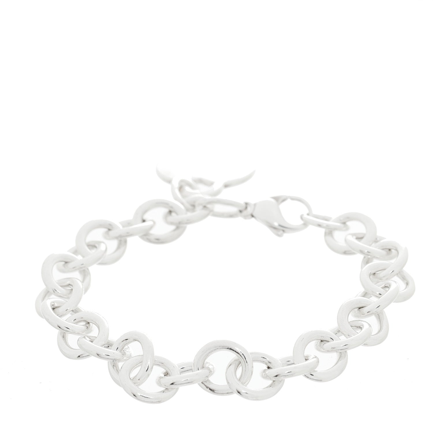 Tiffany Sterling Silver Heart Tag Charm Bracelet 2 of 3