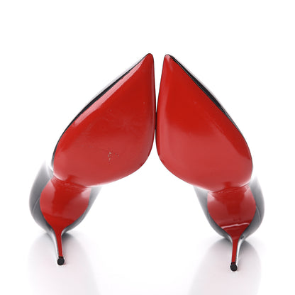 Christian Louboutin Patent Pigalle Follies 100 Pumps 37 Fusain 5 of 7