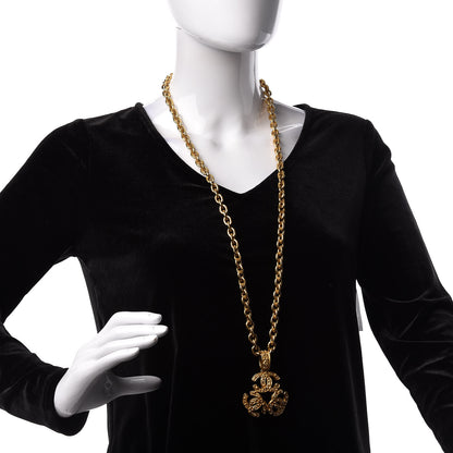 Chanel Triple CC Chain Necklace Gold 2 of 6