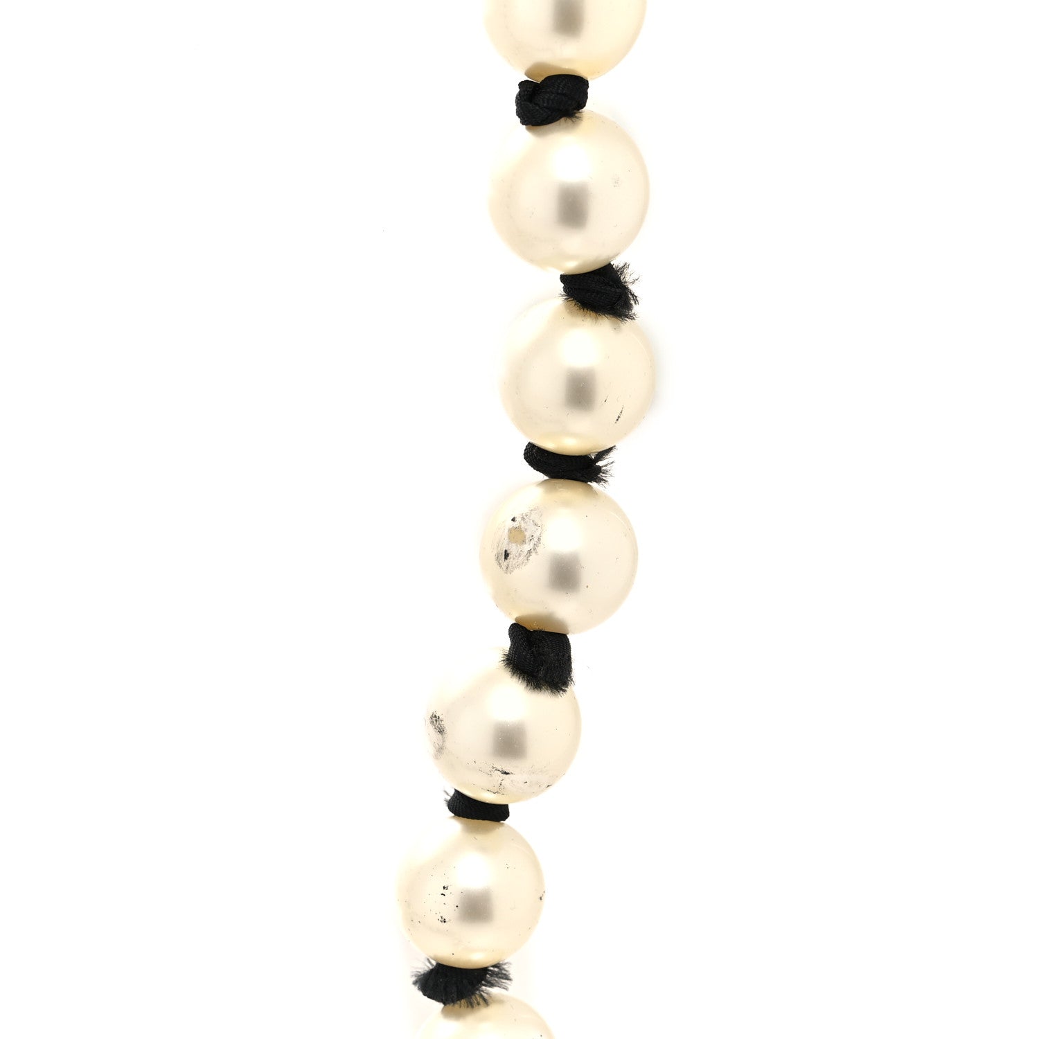 Chanel Pearl Grosgrain CC Long Necklace Gold 7 of 7
