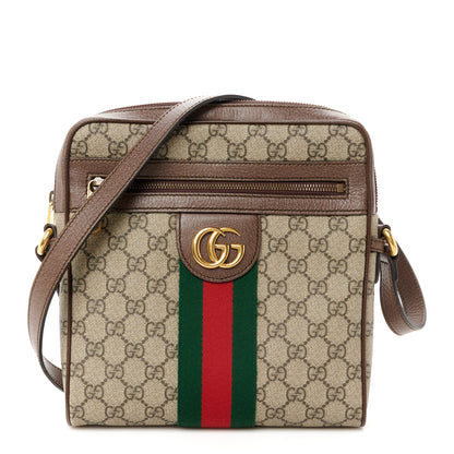 Gucci GG Supreme Monogram Web Small Ophidia Messenger Bag Brown 1 of 11