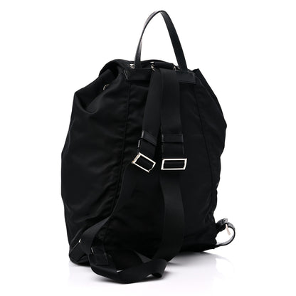 Prada Nylon Tessuto Saffiano Zipper Backpack Black 2 of 7