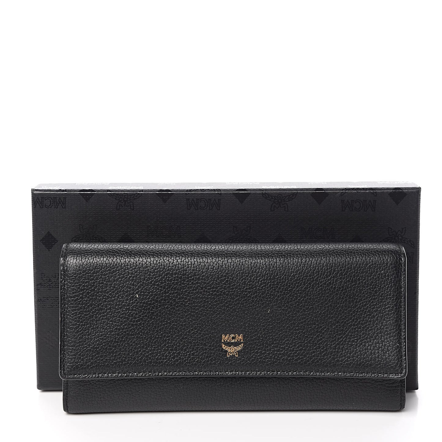 Calfskin Continental Wallet Black