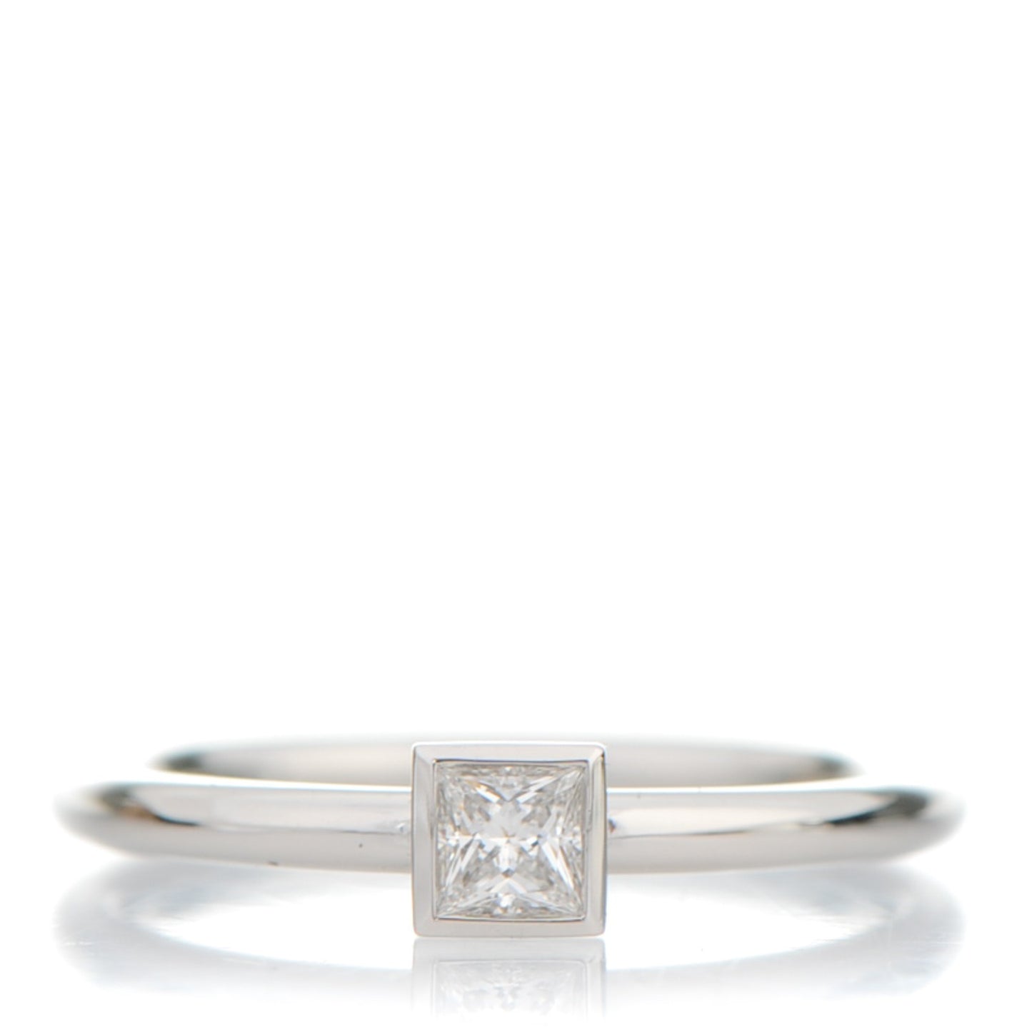 Platinum Diamond Princess Cut Engagement Ring 5
