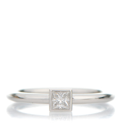 Tiffany Platinum Diamond Princess Cut Engagement Ring 5 1 of 6