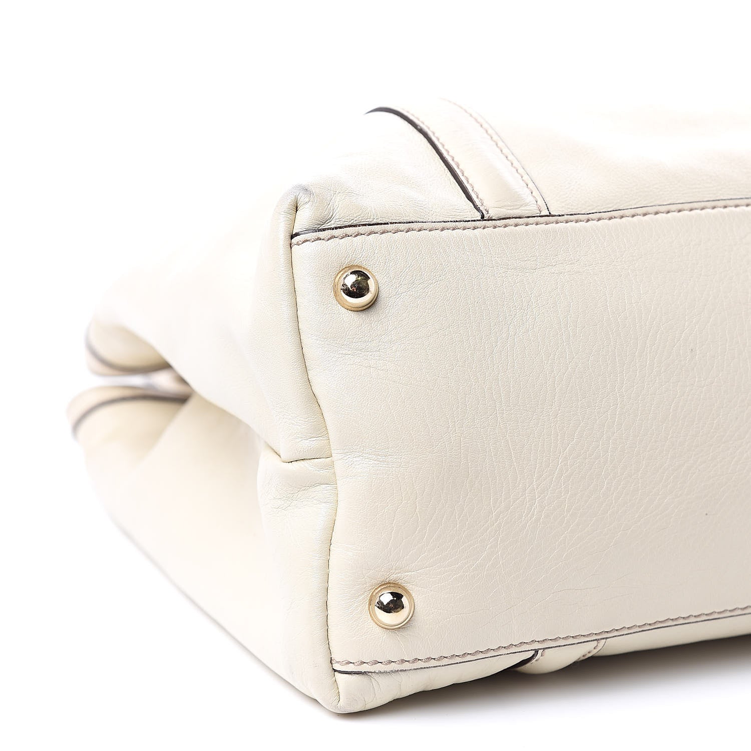 Gucci Calfskin Medium Britt Tote Off White 8 of 11