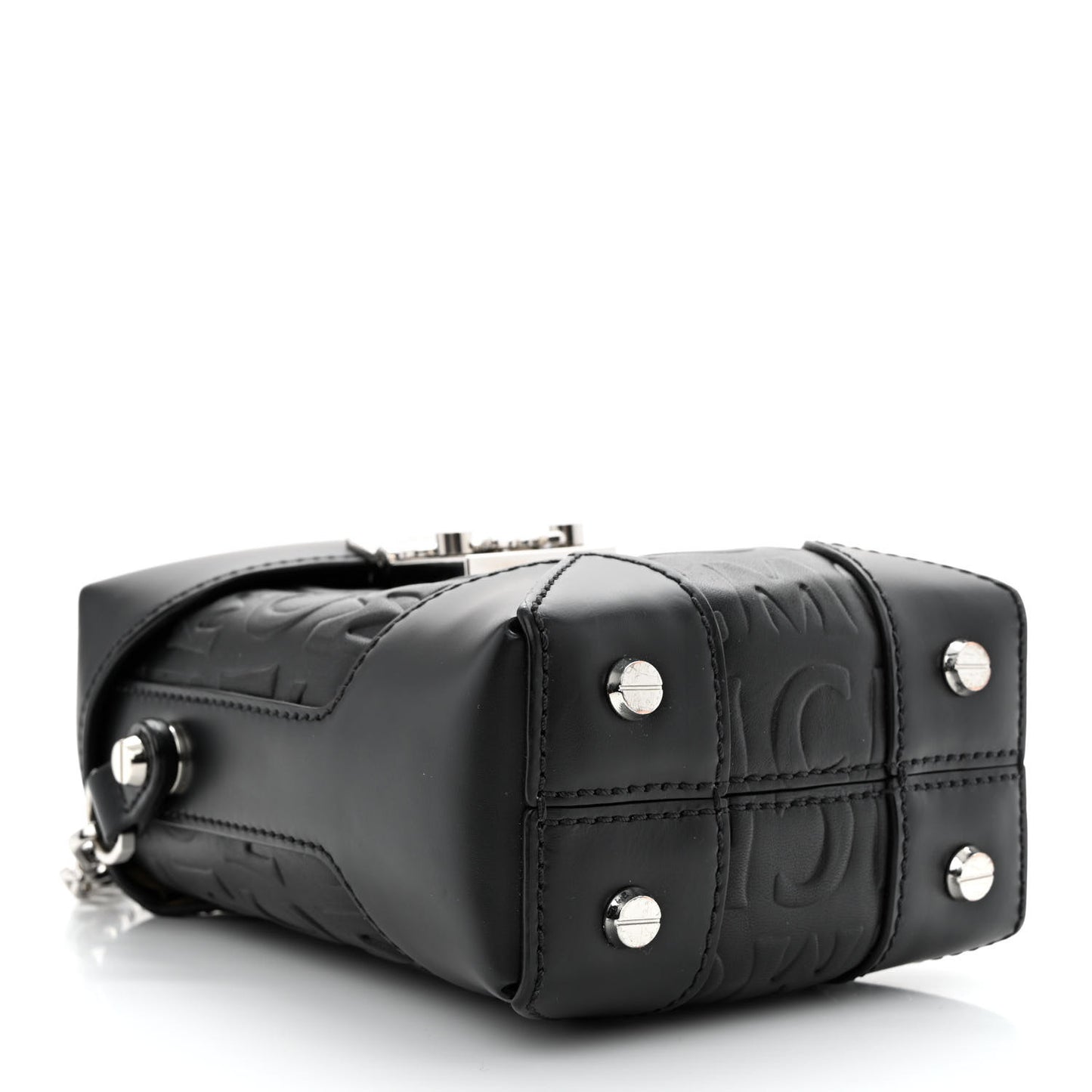 Calfskin Ottomar Logo Mini Soft Berlin Crossbody Black