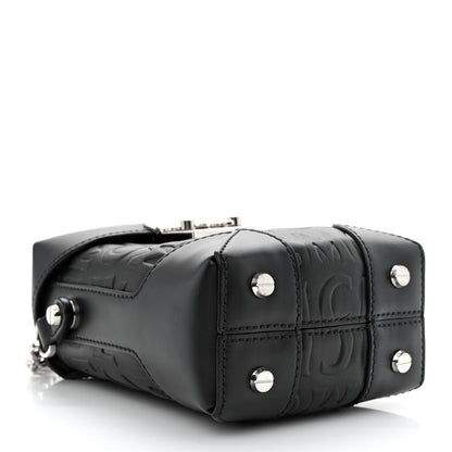 MCM Calfskin Ottomar Logo Mini Soft Berlin Crossbody Black 4 of 10