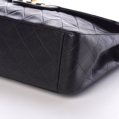 Chanel Lambskin Quilted XL Jumbo Single Flap Black 10 of 10