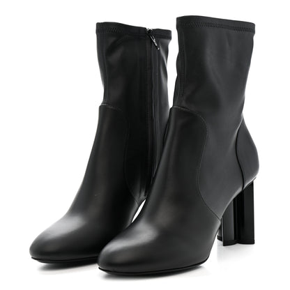 Louis Vuitton Calfskin Uniformes Silhouette Ankle Boots 37.5 Black 3 of 8