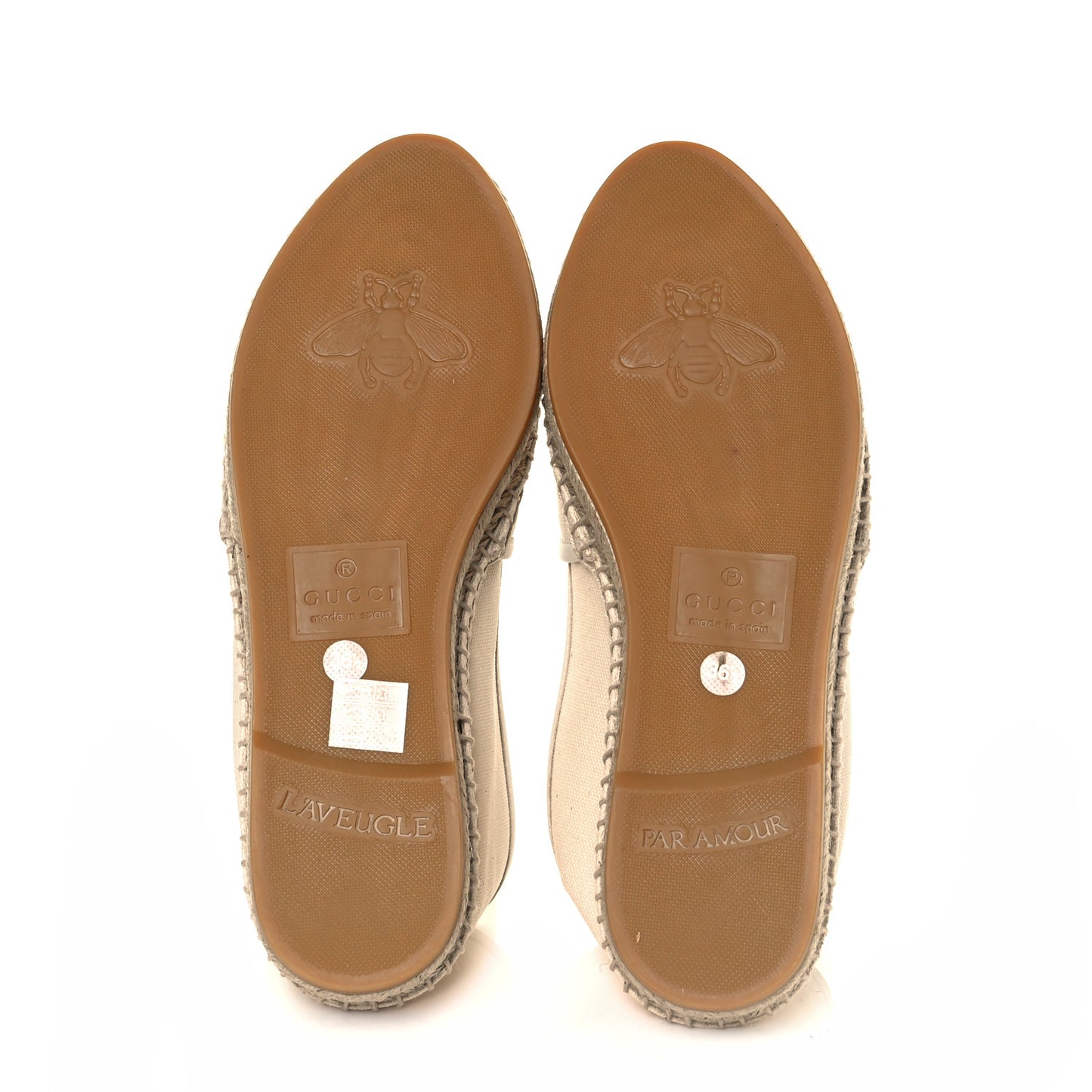 Canvas Logo Espadrilles 36.5 Greggio White