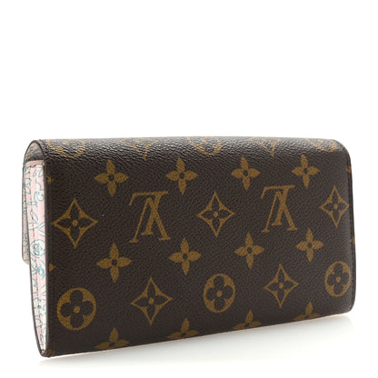Louis Vuitton Monogram Fleuri Sarah Wallet Rose 3 of 6
