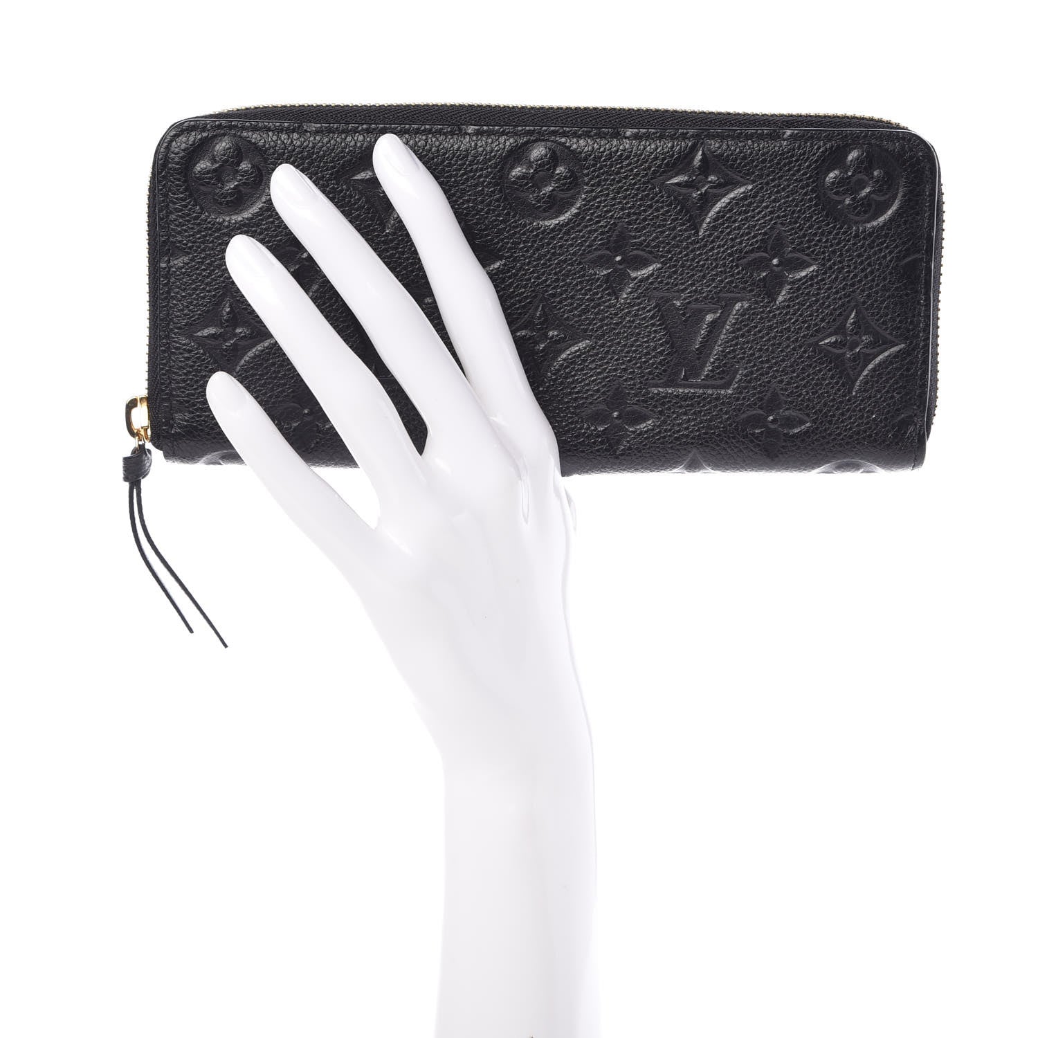 Louis Vuitton Empreinte Clemence Wallet Black 2 of 8