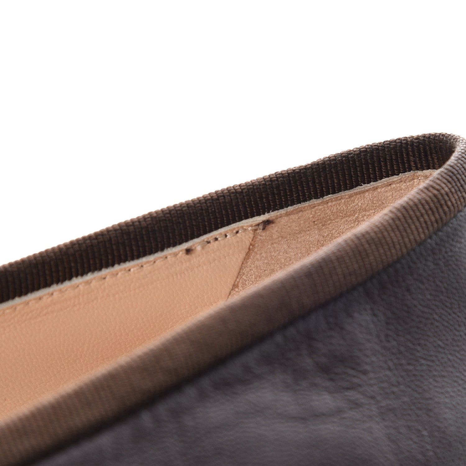 Chanel Lambskin CC Cap Toe Ballerina Flats 36 Brown Black 8 of 12