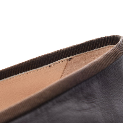 Chanel Lambskin CC Cap Toe Ballerina Flats 36 Brown Black 8 of 12