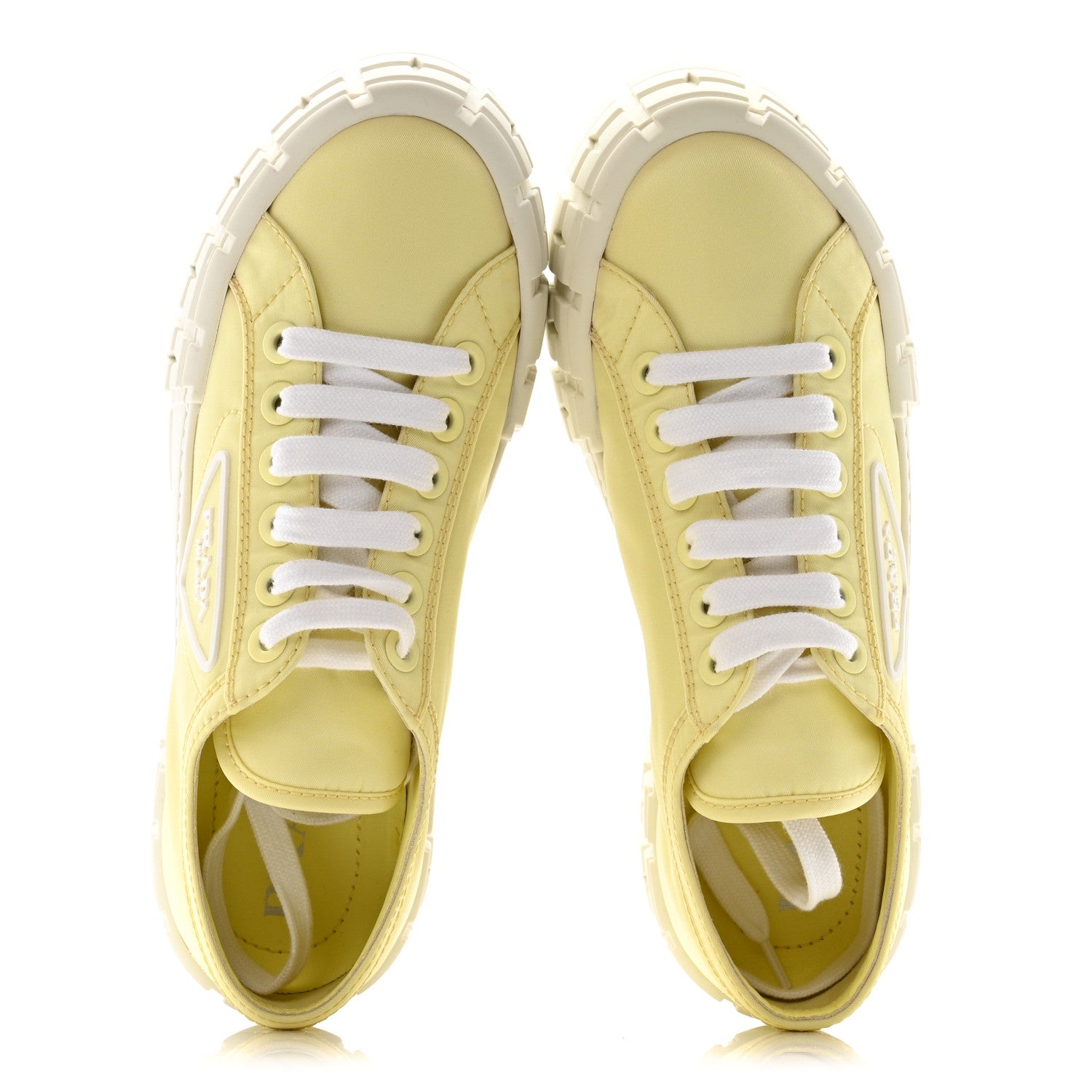 Prada Re-Nylon Gabardine Triangle Logo Double Wheel 50mm Sneakers 38 Narciso 2 of 9