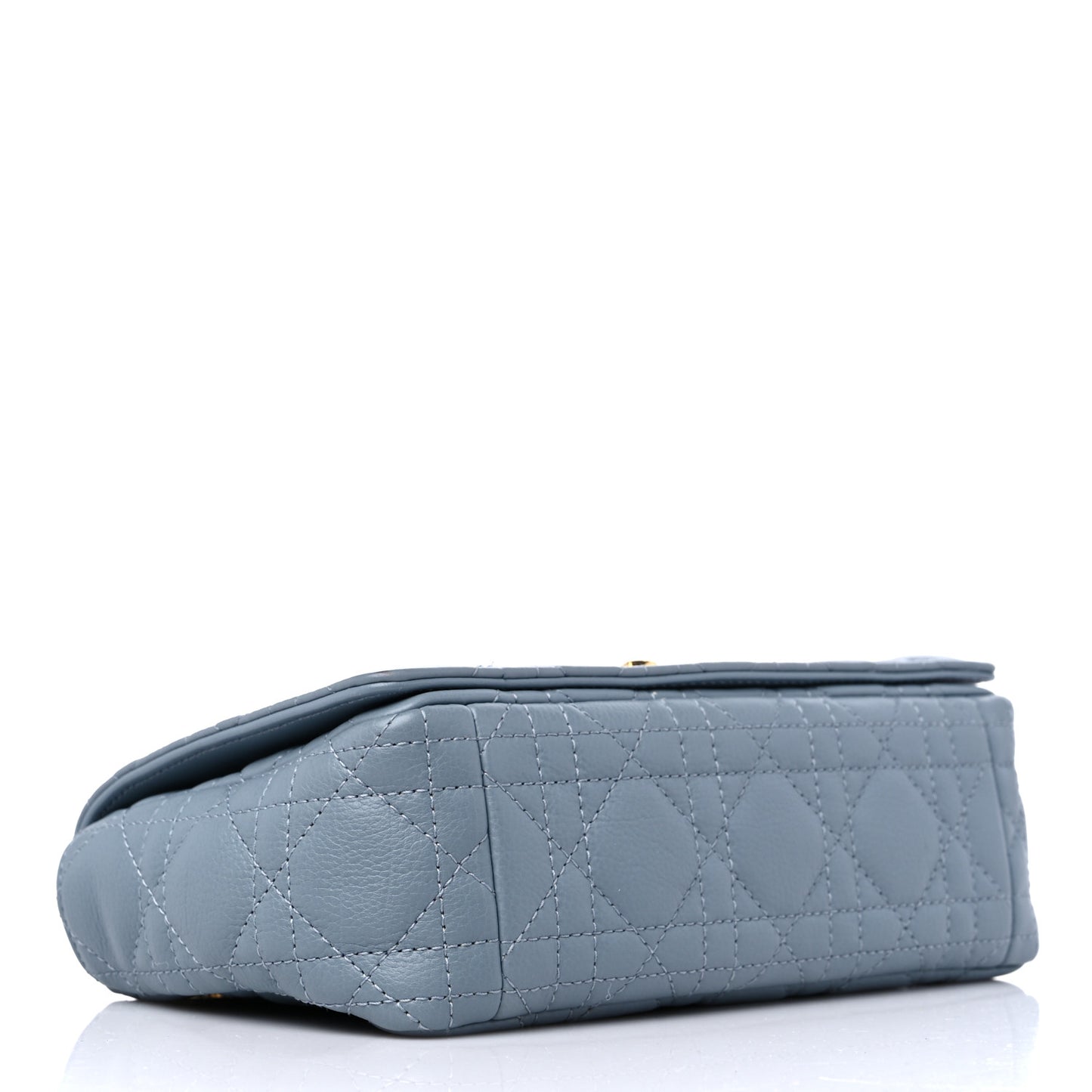 Calfskin Cannage Small Caro Bag Cloud Blue