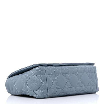 Christian Dior Calfskin Cannage Small Caro Bag Cloud Blue 4 of 12