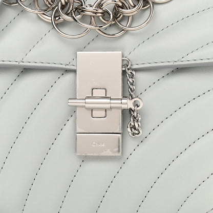Chloe Calfskin Quilted Mini Drew Bijou Shoulder Bag Airy Grey 7 of 9