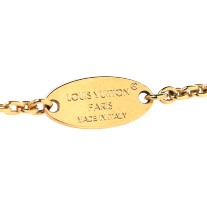 Louis Vuitton Pearl LV Floragram Necklace Gold 6 of 6