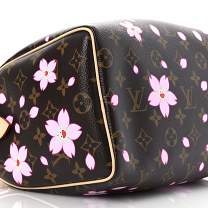 Louis Vuitton LV X TM Monogram Cherry Blossom Speedy Bandouliere 25 Sakura Brown 9 of 10