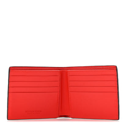Bottega Veneta Nappa Maxi Intrecciato Bi-Fold Wallet Ebene Red 5 of 10