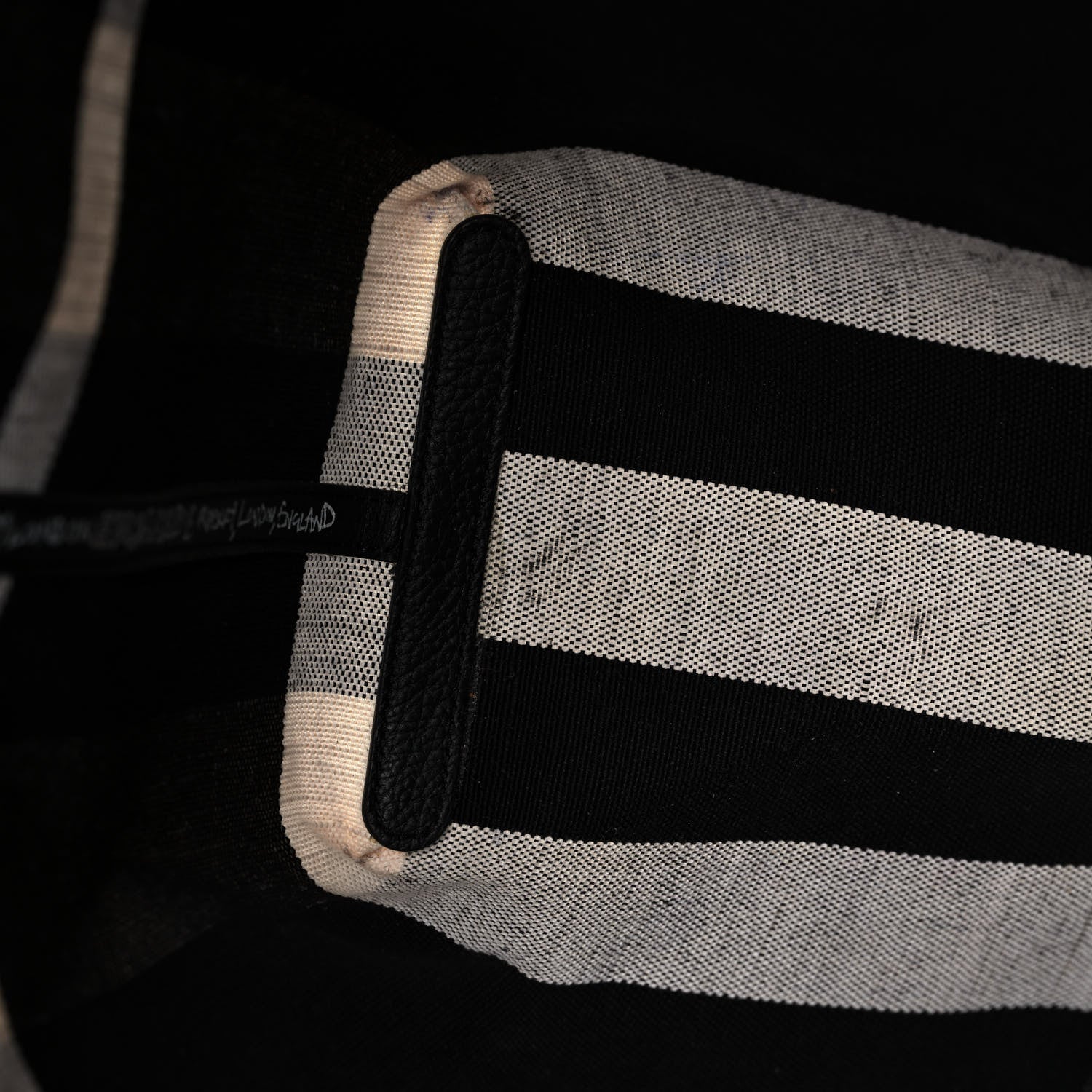 Burberry Coated Canvas Mega Check Medium Doodle Tote Black White 14 of 16